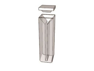 MSE PRO Micro Cuvettes With White Walls And Lid, 100mm Path Length, IR Quartz Glass (250nm-3500nm), Laboratory Spectrometers and Spectrophotometers, MSE Supplies LLC, MSE Supplies