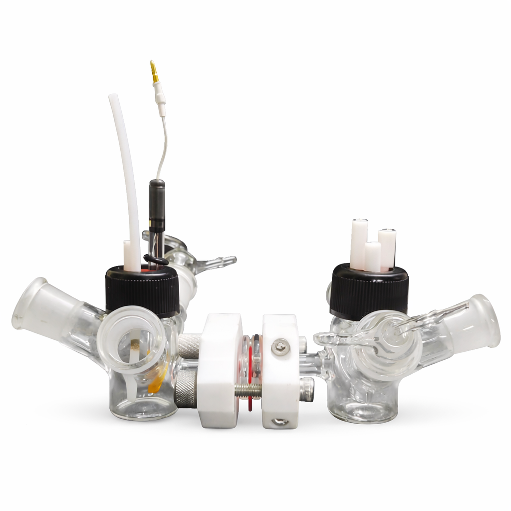BASi Fully Equipped H-Cell Kit (10 ml volume capacity in each chamber) - Electrochemical Products - BASi - MSE Supplies