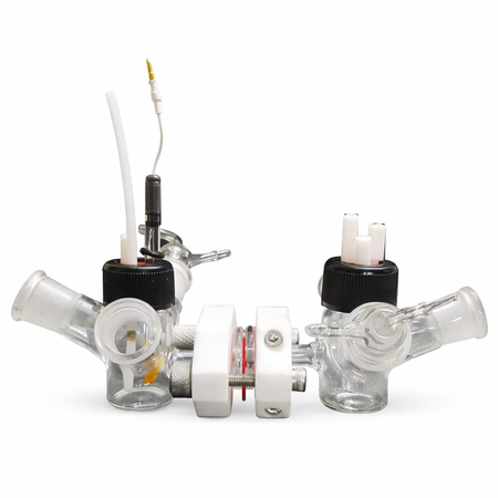 BASi Fully Equipped H-Cell Kit (10 ml volume capacity in each chamber) - Electrochemical Products - BASi - MSE Supplies