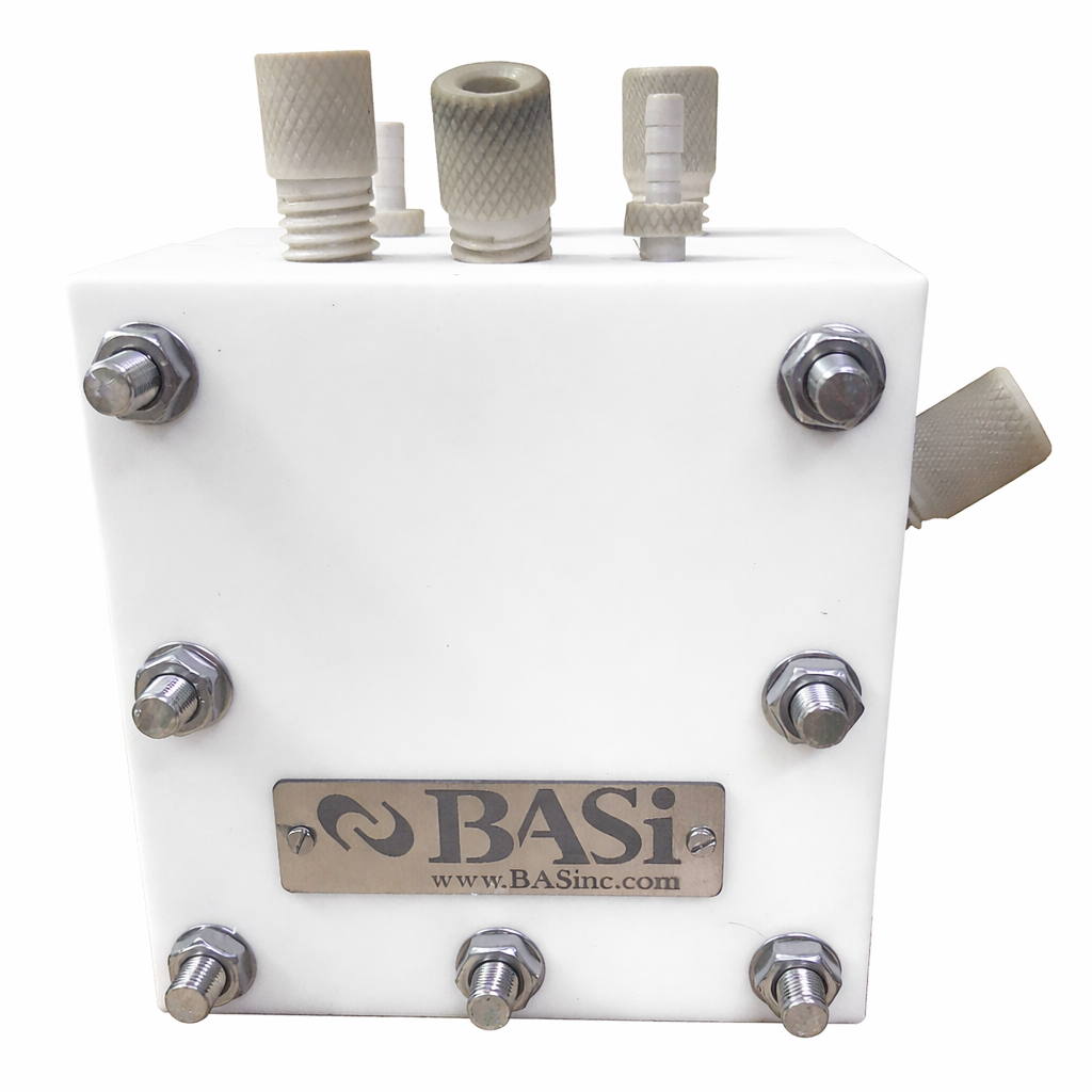 BASi Fully Equipped Teflon Based H-Cell Kit (50 ml Volume) - Electrochemical Products - BASi - MSE Supplies