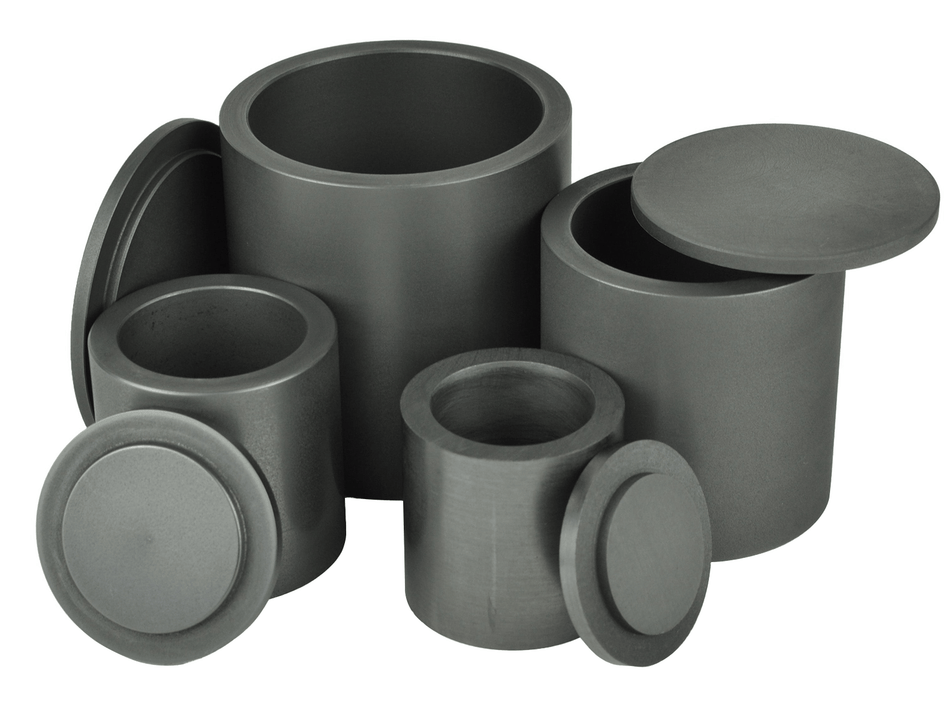 MSE PRO Graphite Crucible with Lid, 20mL (H=60mm, OD=46mm ID=22mm) - Laboratory Supplies - MSE Supplies LLC - MSE Supplies
