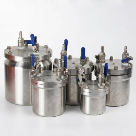 MSE PRO 100ml (1 valve) SS Vacuum Jar  for Select Series Planetary Ball Mill