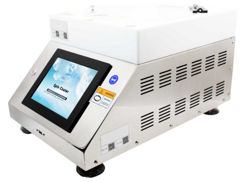 Benchtop High-Speed Spin Coater (12,000 rpm )  Touch Screen with Program Control, Sunken PTFE Inner Cavity & Vacuum Pump, 3 Vacuum Chucks - MSE Supplies LLC