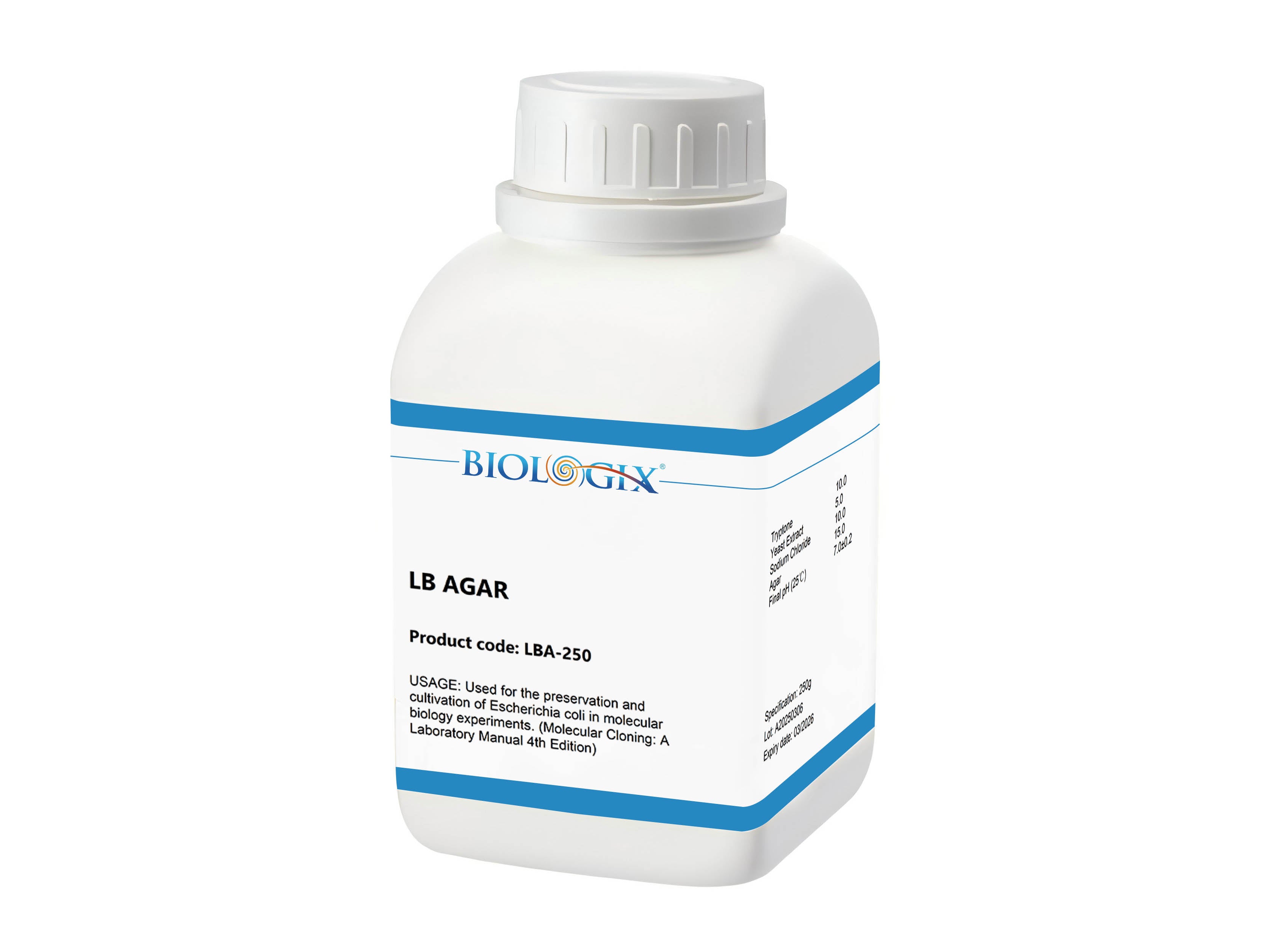 Biologix LB Agar, Reagents, Biologix, MSE Supplies