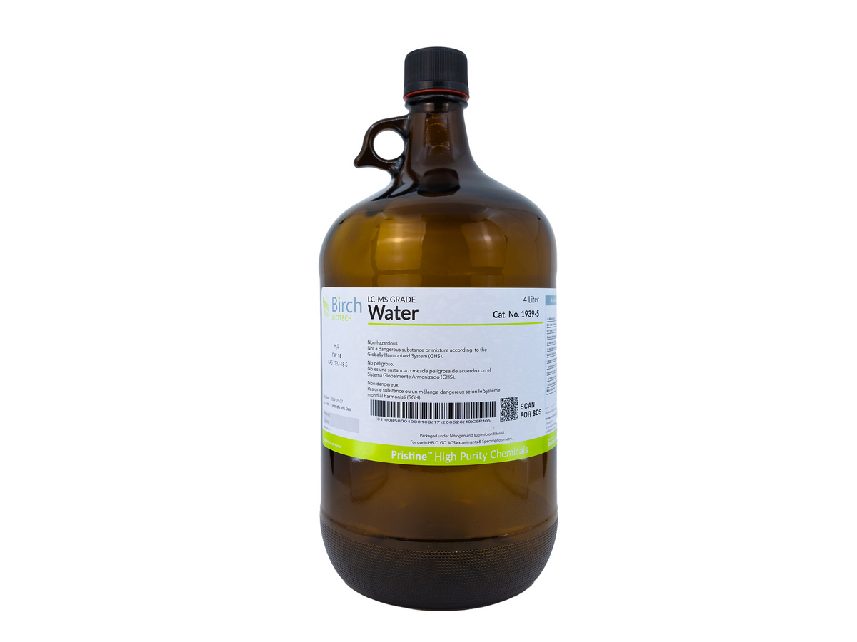 Birch Biotech PRISTINE Water, LC-MS Grade, Reagents, Birch Biotech, MSE Supplies