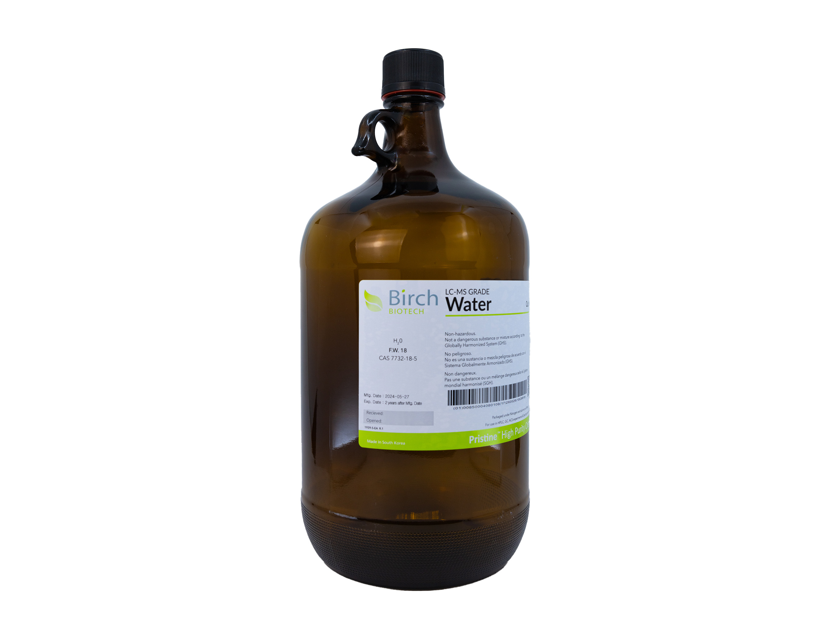 Birch Biotech PRISTINE Water, LC-MS Grade, Reagents, Birch Biotech, MSE Supplies