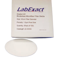 I.W.Tremont Grade A-E Binderless Glass Microfiber Filter Media, 100/pk