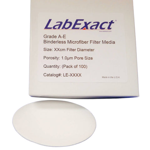 I.W.Tremont Grade A-E Binderless Glass Microfiber Filter Media, 100/pk