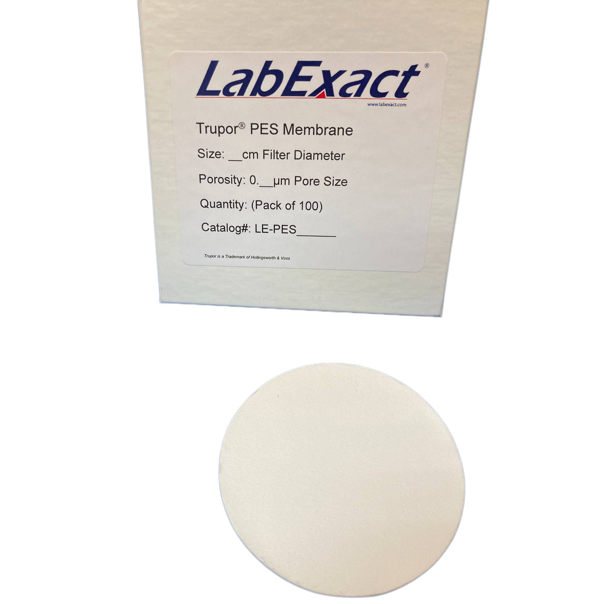 I.W.Tremont LabExact Trupor Naturally hydrophilic fast flow polyethersulfone membrane