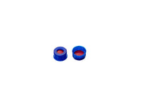 MSE PRO Φ9mm Blue Screw PP Caps with Red PTFE/White Silicone, 100 pcs/pack - MSE Supplies LLC