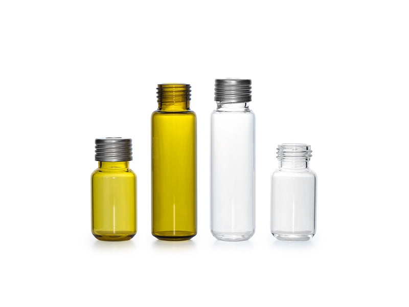 MSE PRO 20mL Screw Clear Glass Headspace Vial Round Bottom, Φ22.5*75mm 100 pcs/pk - MSE Supplies LLC