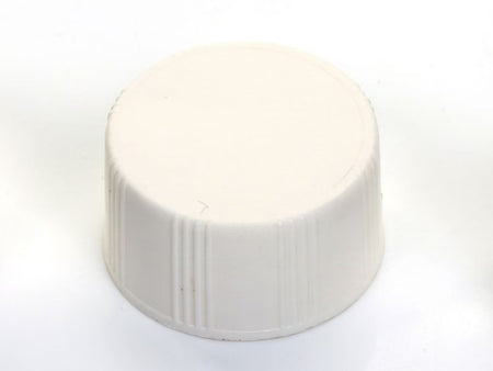 MSE PRO White Screw Solid Top PP Cap with High Class PE Septa, Φ24mm 100 pcs/pk - MSE Supplies LLC