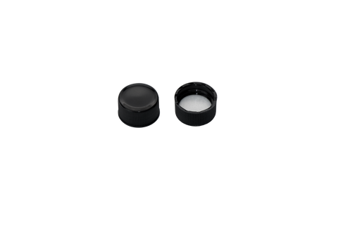 MSE PRO Black Screw Solid Top PP Cap with High Class PE Septa, Φ15mm 100 pcs/pk - MSE Supplies LLC