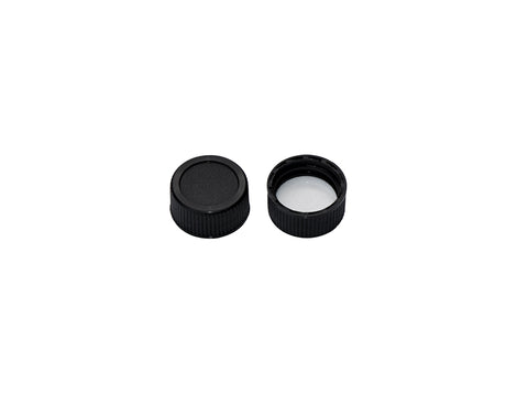 MSE PRO Black Screw Solid Top PP Cap with High Class PE Septa, Φ20mm 100 pcs/pk - MSE Supplies LLC