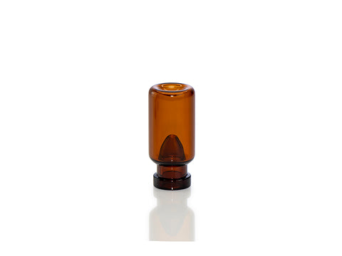 MSE PRO 0.5mL Amber Crimp Micro Glass Vial with Glass Liner, Φ16*35/13mm 100 pcs/pk - MSE Supplies LLC