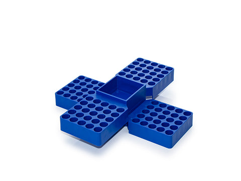 MSE PRO 2mL PP Vial Rack with Cap Storage Part, 50 Holes Φ13mm 10 pcs/pk - MSE Supplies LLC