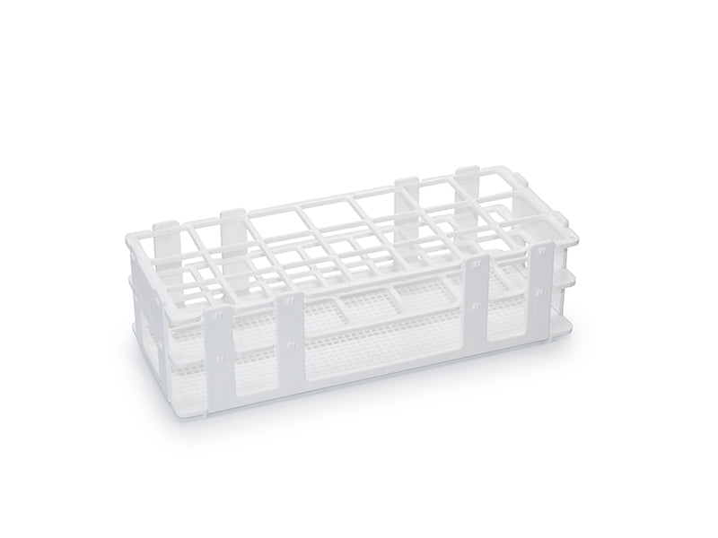 MSE PRO 20mL White Vial Rack, 3*8 Holes, 24 Holes Φ25 Plastic, Deformable 10 pcs/pk - MSE Supplies LLC