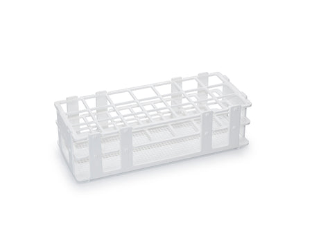 MSE PRO 20mL White Vial Rack, 3*8 Holes, 24 Holes Φ25 Plastic, Deformable 10 pcs/pk - MSE Supplies LLC