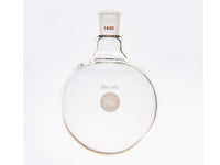MSE PRO Single Neck Round Bottom Ball Bottle, Thick Wall High Strength, Grinding Mouth: 14/20, 300mL