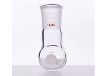 MSE PRO Single Neck Round Bottom Ball Bottle, Thick Wall High Strength, Grinding Mouth: 19/22, 15mL
