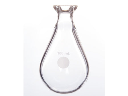 MSE PRO #15 O-Type Enamel Plate Kjerdahl Flask, Eggplant-Shaped 100mL