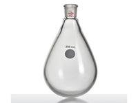 MSE PRO Coating, Thick-Walled Eggplant-Shaped Bottle for Rotary Evaporation, High Strength, Grinding Mouth: 14/20, 250mL
