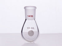 MSE PRO Thick-Walled Eggplant-Shaped Bottle, High Strength, Grinding Mouth: 14/20, 10mL