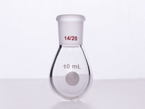MSE PRO Thick-Walled Eggplant-Shaped Bottle, High Strength, Grinding Mouth: 14/20, 10mL