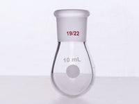 MSE PRO Thick-Walled Eggplant-Shaped Bottle, High Strength, Grinding Mouth: 19/22, 10mL