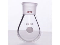 MSE PRO Thick-Walled Eggplant-Shaped Bottle, High Strength, Grinding Mouth: 19/22, 25mL