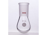 MSE PRO Thick Walled Eggplant-Shaped Bottle, High Strength, Grinding Mouth: 24/40, 25mL
