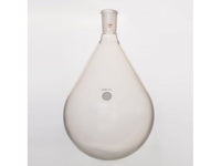 MSE PRO Coating, Thin-Walled Eggplant-Shaped Bottle for Rotary Evaporation, High Strength, Grinding Mouth: 24/40, 2000mL