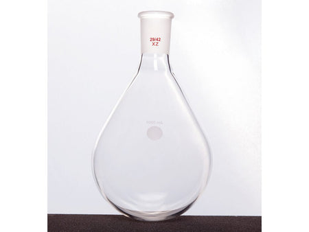 MSE PRO Thick-Walled Eggplant-Shaped Bottle for Rotary Evaporation, High Strength, Grinding Mouth: 29/42, 1000mL