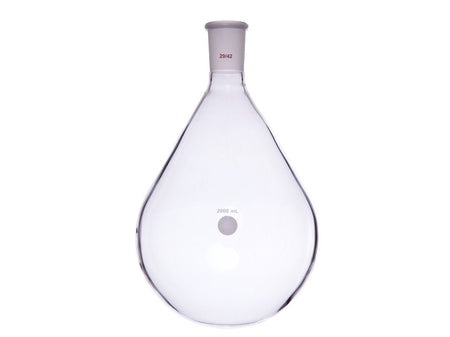 MSE PRO Thick-Walled Eggplant-Shaped Bottle, High Strength, Grinding Mouth: 29/42, 2000mL