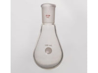 MSE PRO Coating, Thin-Walled Eggplant-Shaped Bottle for Rotary Evaporation, High Strength, Grinding Mouth: 24/40, 100mL