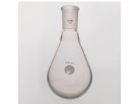 MSE PRO Coating, Thick-Walled Eggplant-Shaped Bottle for Rotary Evaporation, High Strength, Grinding Mouth: 24/40, 200mL