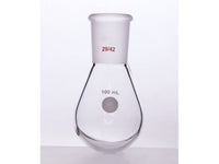 MSE PRO Thick-Walled Eggplant-Shaped Bottle, High Strength, Grinding Mouth: 29/42, 100mL