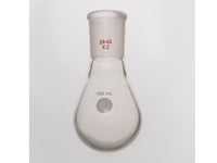 MSE PRO Coating, Thick-Walled Eggplant-Shaped Bottle for Rotary Evaporation, High Strength, Grinding Mouth: 29/42, 100mL