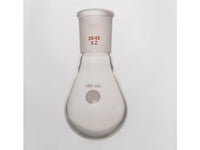 MSE PRO Coating, Thin-Walled Eggplant-Shaped Bottle for Rotary Evaporation, High Strength, Grinding Mouth: 29/42, 100mL
