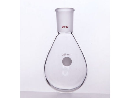 MSE PRO Thick-Walled Eggplant-Shaped Bottle, High Strength, Grinding Mouth: 29/42, 200mL