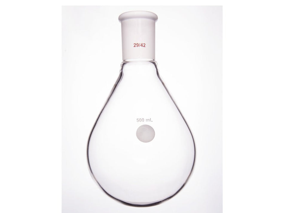 MSE PRO Thick-Walled Eggplant-Shaped Bottle, High Strength, Grinding Mouth: 29/42, 500mL