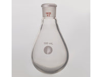 MSE PRO Coating, Thick-Walled Eggplant-Shaped Bottle for Rotary Evaporation, High Strength, Grinding Mouth: 19/22, 100mL