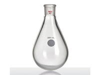 MSE PRO Coating, Thick-Walled Eggplant-Shaped Bottle for Rotary Evaporation, High Strength, Grinding Mouth: 19/22, 200mL