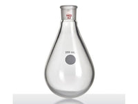 MSE PRO Coating, Thin-Walled Eggplant-Shaped Bottle for Rotary Evaporation, High Strength, Grinding Mouth: 19/22, 200mL