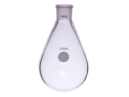 MSE PRO Thick-Walled Eggplant-Shaped Bottle, High Strength, Grinding Mouth: 19/22, 250mL