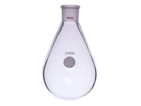 MSE PRO Thick-Walled Eggplant-Shaped Bottle, High Strength, Grinding Mouth: 19/22, 250mL