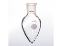 MSE PRO Thick Wall Chicken Heart Grinding Mouth Flask, High Strength, Grinding Mouth: 14/20, 25mL