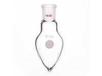 MSE PRO Thick Wall Chicken Heart Grinding Mouth Flask, High Strength, Grinding Mouth: 14/20, 25mL