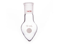 MSE PRO Thick-Walled Chicken Heart Bottle, 14/20 Grinding Mouth, 10mL, Neck Length 15mm