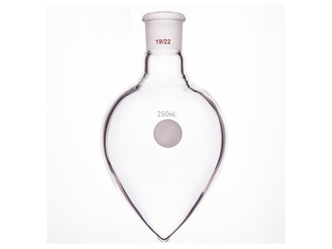 MSE PRO Long Neck, Thick Wall Heart-Shaped Grinding Mouth Flask, High Strength, Grinding Mouth: 19/22, 250mL